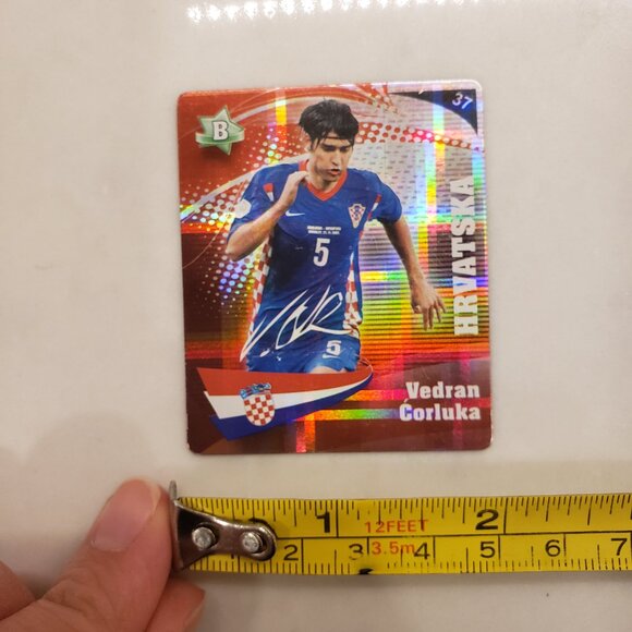 Vedran Corluka Hrvatska Croatian Soccer Card 2008 - Picture 2 of 3
